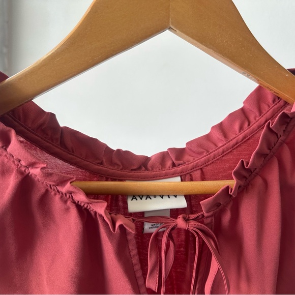 Ava & Viv Sleeveless Tank Mixed material Blouse - Size XL - Picture 3 of 5